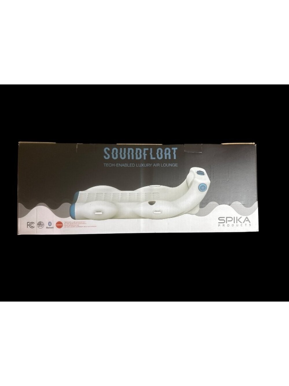 SoundFloat tech-enabled luxury air Lounge Inflatable Pool Float Bluetooth New
